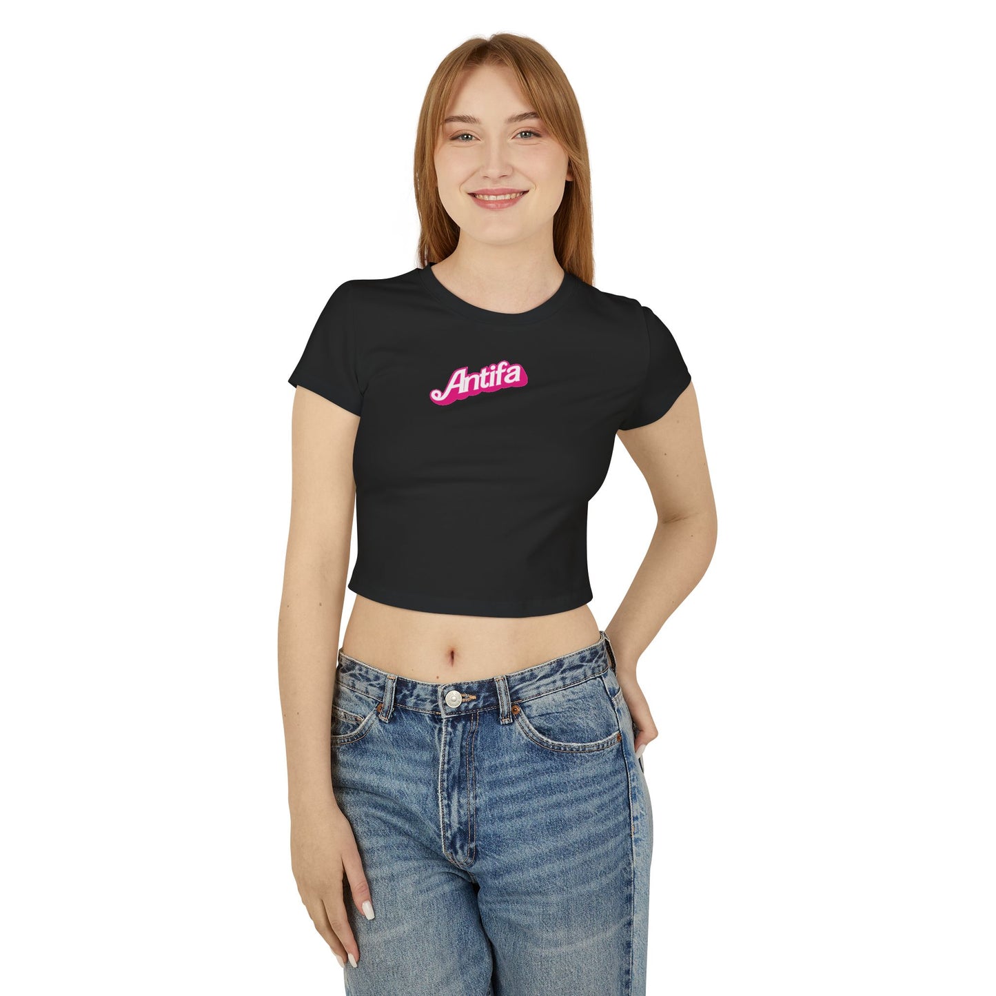 Barbie Antifa Cropped Tee