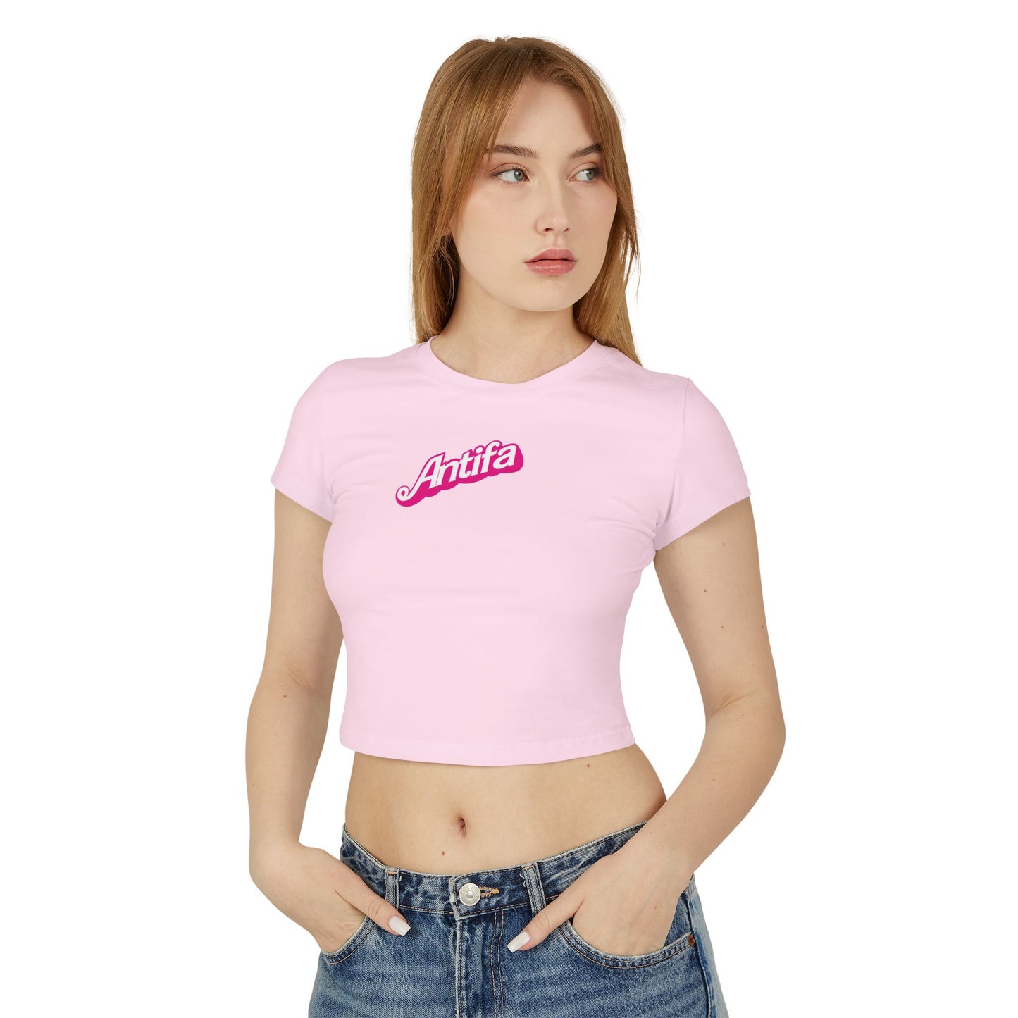 Barbie Antifa Cropped Tee