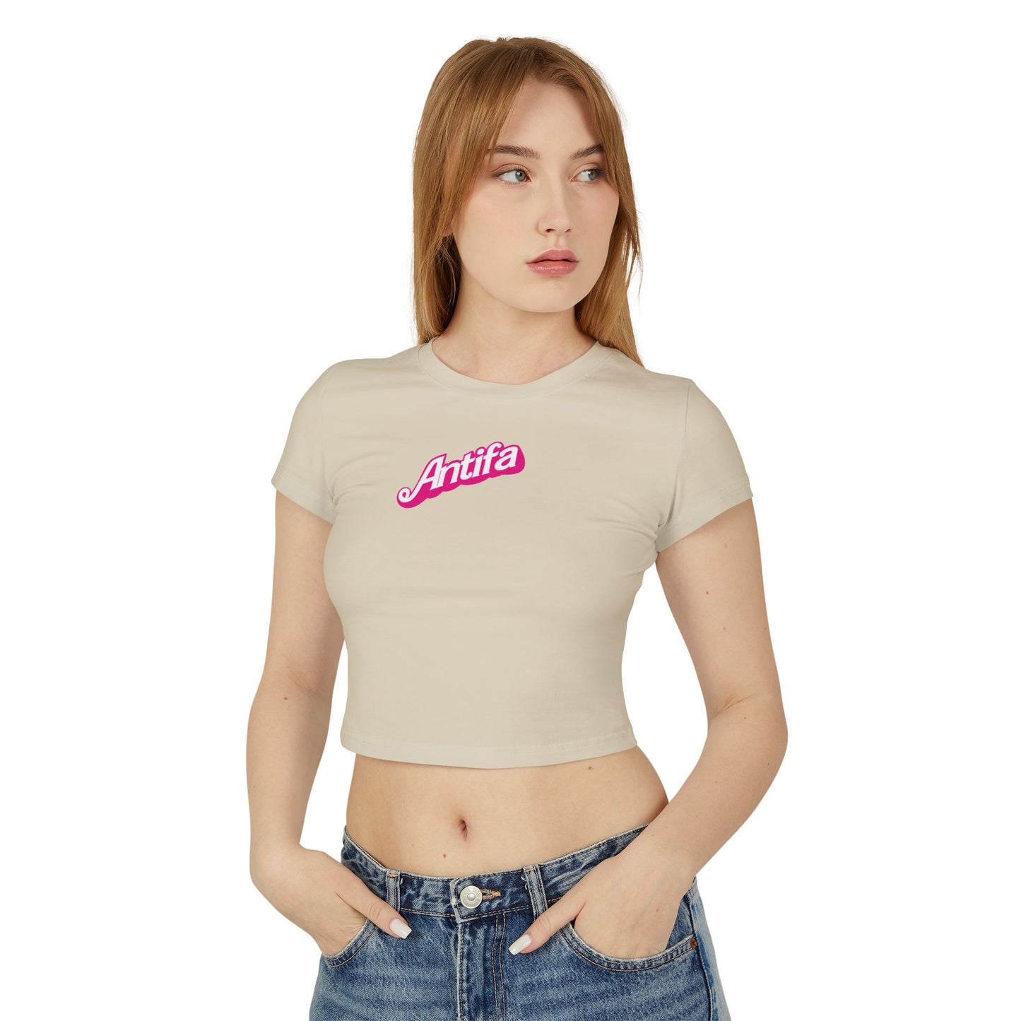 Barbie Antifa Cropped Tee