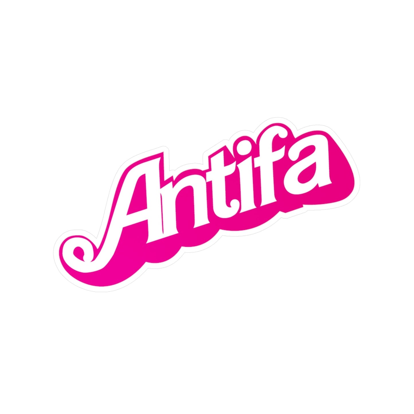 Barbie Antifa Vinyl Decal