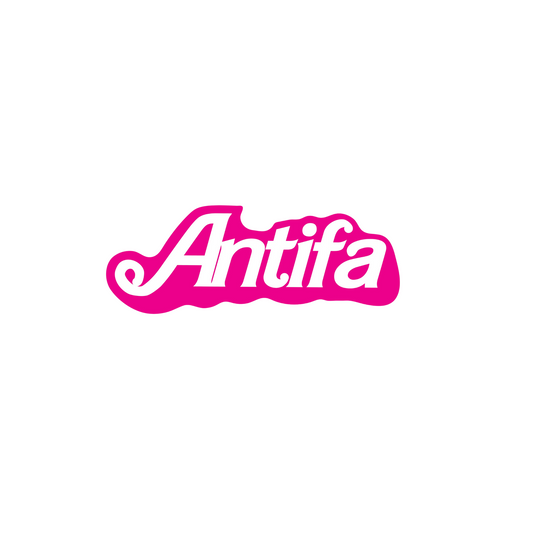 Antifa Barbie Glossy Sticker