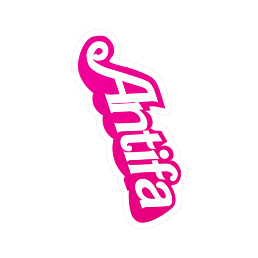 Barbie Antifa Vinyl Decal